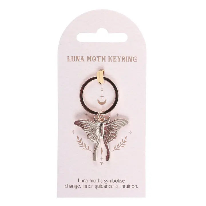 Luna Moth Key Ring