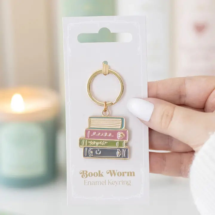 Book Worm Key Ring