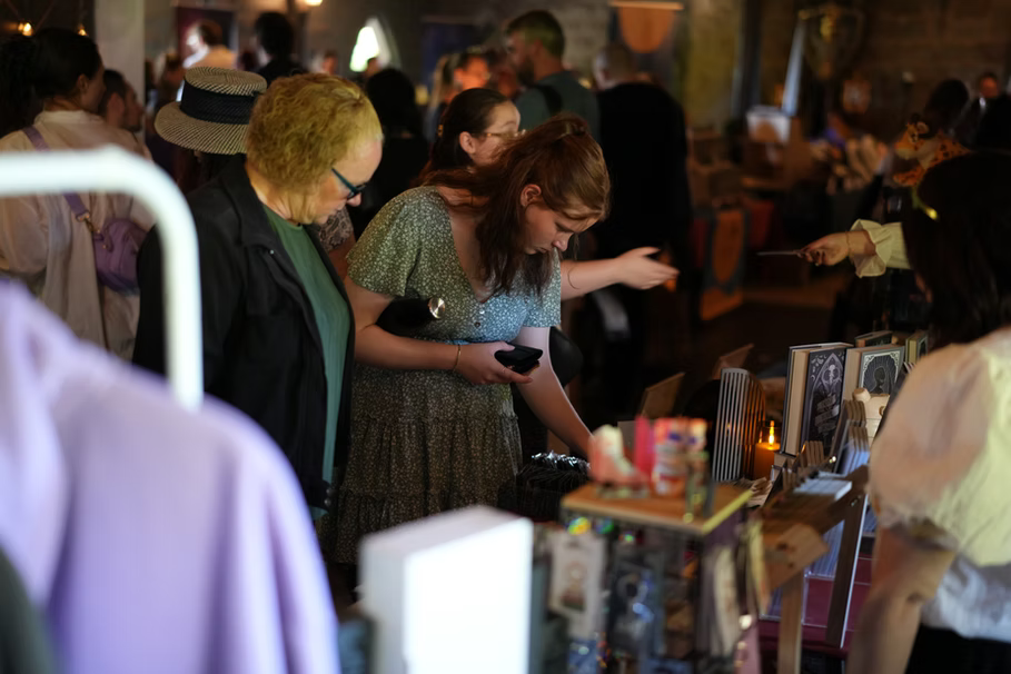 A woman browses